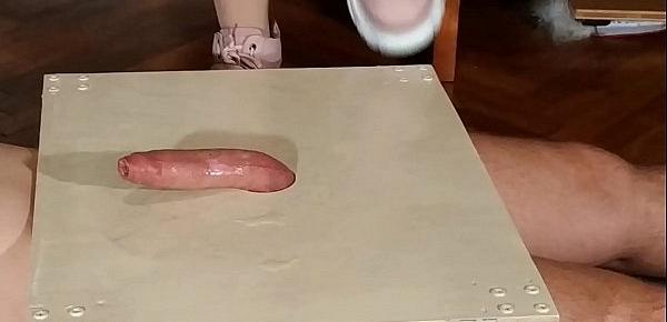  Domina cock stomping slave in pink boots (magyar alázás) pt2 HD